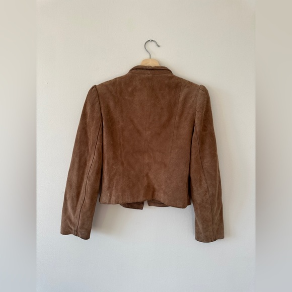 Vintage Winlit Suede Leather Blazer Jacket - Picture 7 of 15
